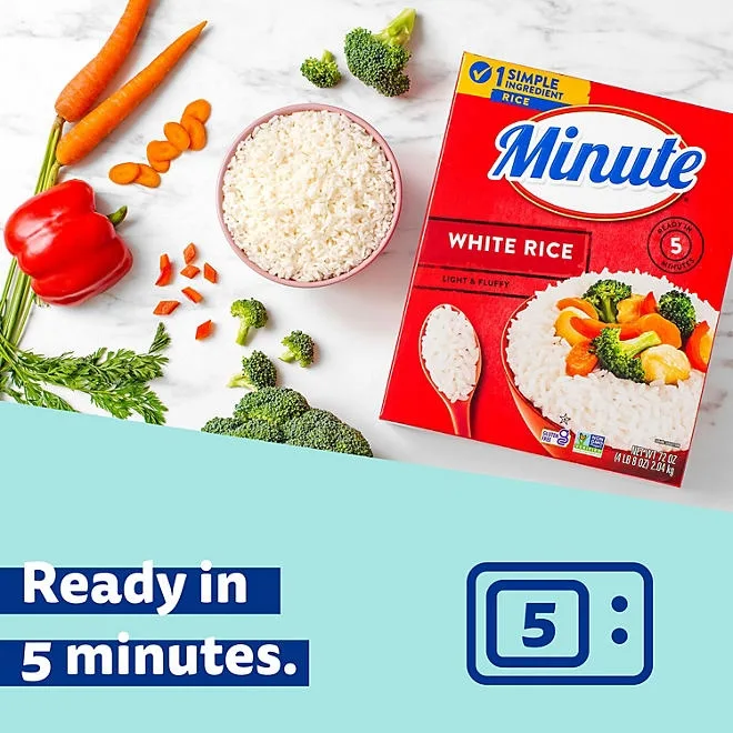 Minute Instant Light and Fluffy White Rice, 72oz. 5