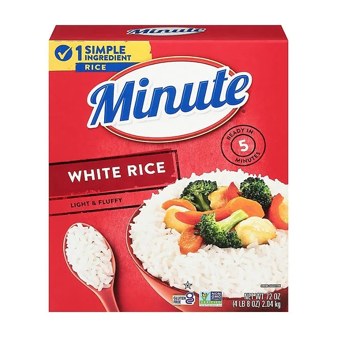 Minute Instant Light and Fluffy White Rice, 72oz. 2