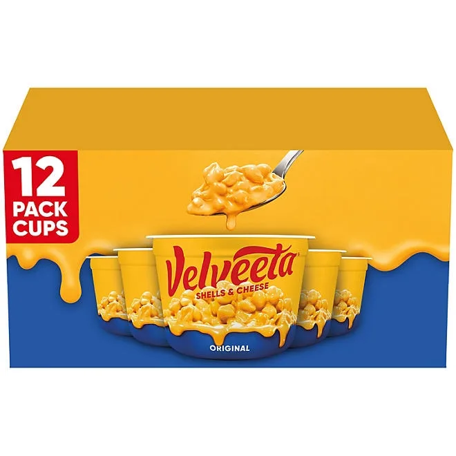 Velveeta Shells and Cheese Original Microwavable Sauce Cups, 2.39 oz., 12 ct. 2
