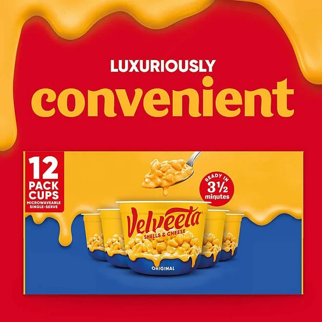 Velveeta Shells and Cheese Original Microwavable Sauce Cups, 2.39 oz., 12 ct. 5
