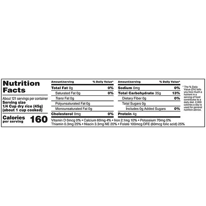 Ben's Original Enriched Long Grain White Parboiled Rice, 12 lbs. 3