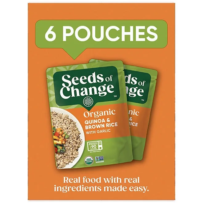 Seeds of Change Certified Organic Quinoa and Brown Rice with Garlic 8.5 oz., 6 pk. 5