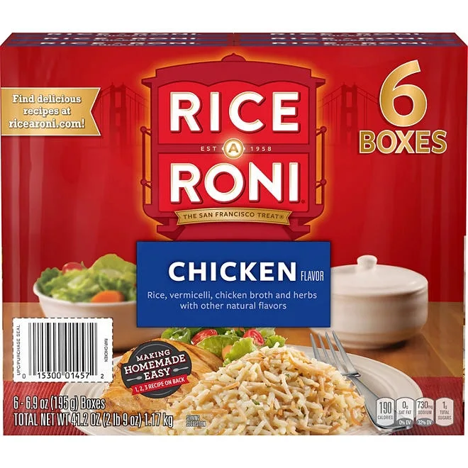 Rice-A-Roni Rice & Vermicelli Mix, Chicken, 6.09oz., 6ct. 5