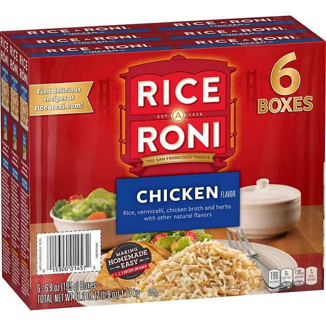 Rice-A-Roni Rice & Vermicelli Mix, Chicken, 6.09oz., 6ct. 2
