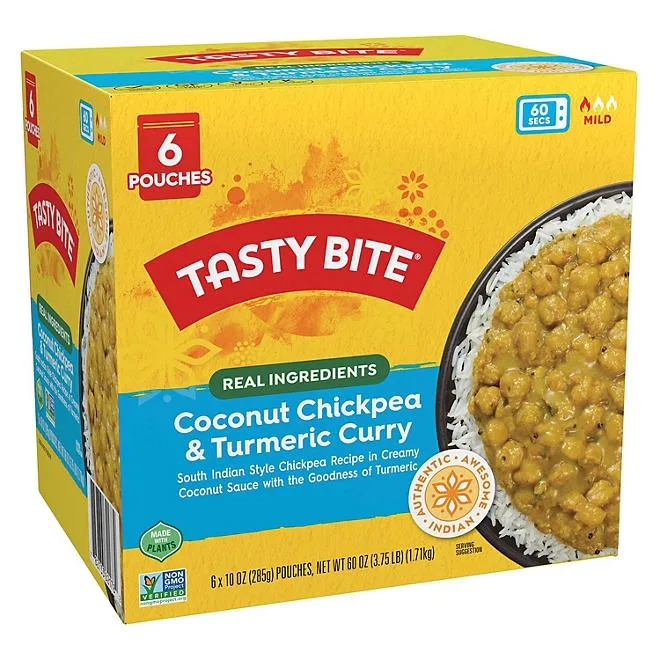 Tasty Bite Chickpea Coconut and Turmeric Curry, 10 oz., 6 ct. 2