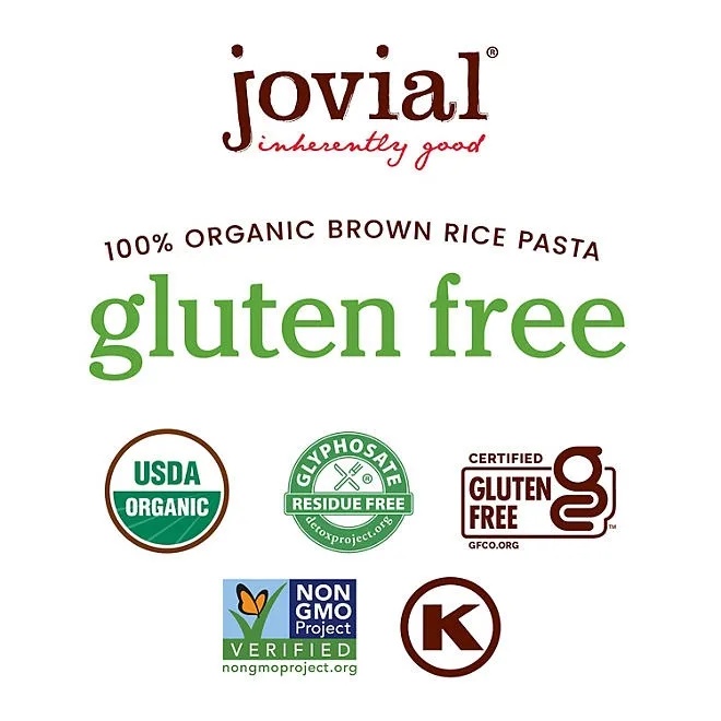 Jovial Organic Brown Rice Gluten Free Pasta, Fusilli, 24 oz. 4