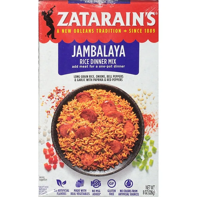 Zatarain's Jambalaya Rice Dinner Mix, 8 oz., 4 pk. 2
