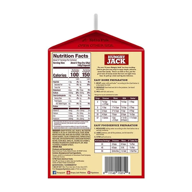 Hungry Jack Mashed Potatoes, 3.25 lbs. 4