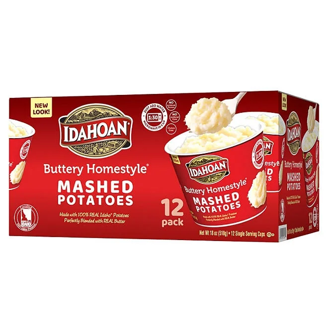 Idahoan Buttery Homestyle Mashed Potatoes, 12 pk. 2