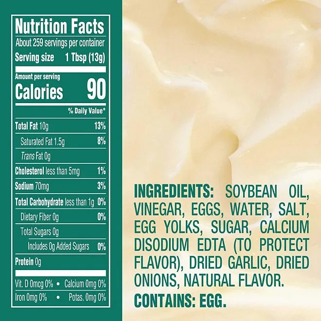 Kraft Real Mayo Creamy & Smooth Mayonnaise, 1 gal, 2 ct. 3