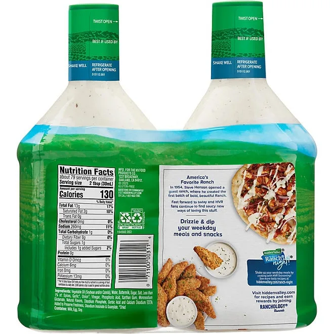 Hidden Valley Original Ranch Dressing, 40 oz., 2 pk. 5