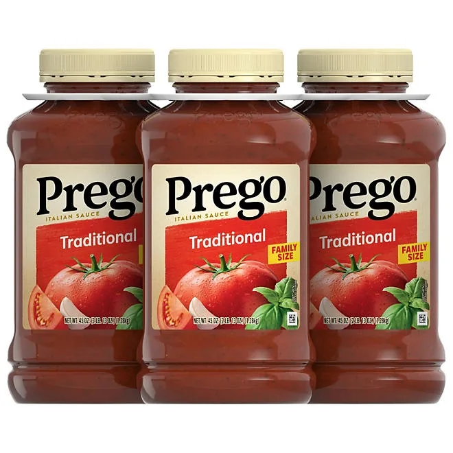 Prego Traditional Italian Sauce, 45 oz., 3 pk. 2
