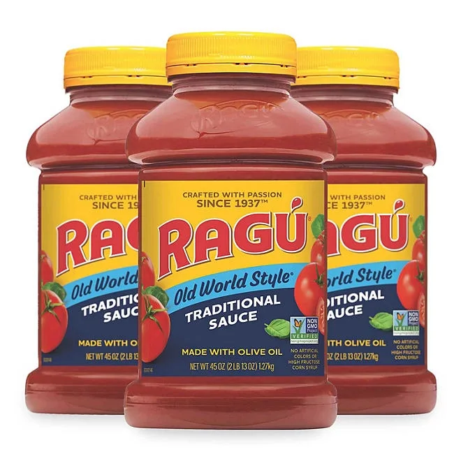Ragu Old World Style Traditional Pasta Sauce, 45 oz., 3 pk. 2