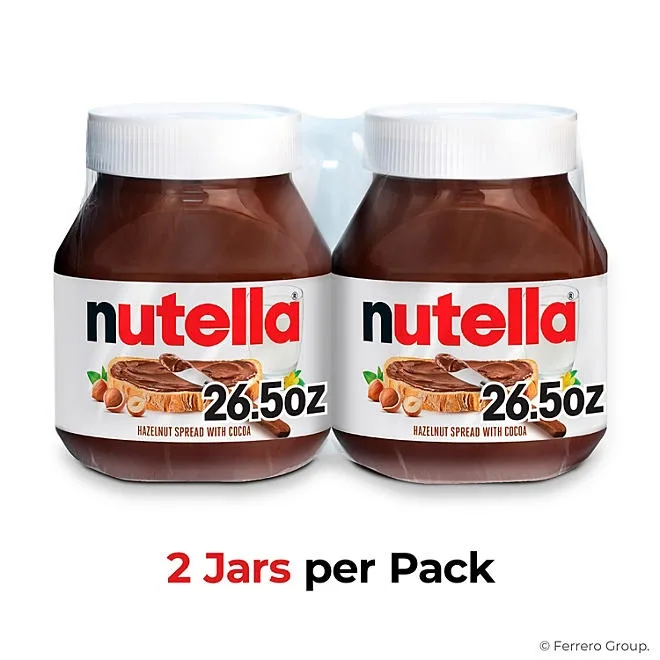 Nutella Hazelnut Spread with Cocoa, 26.5 oz., 2 pk. 4