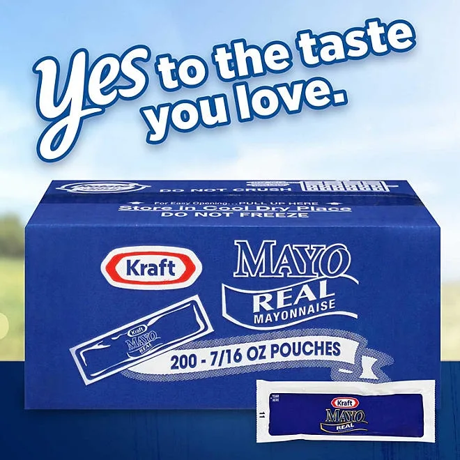Kraft Real Mayo Mayonnaise Single Serve Packets, 200 ct. 5