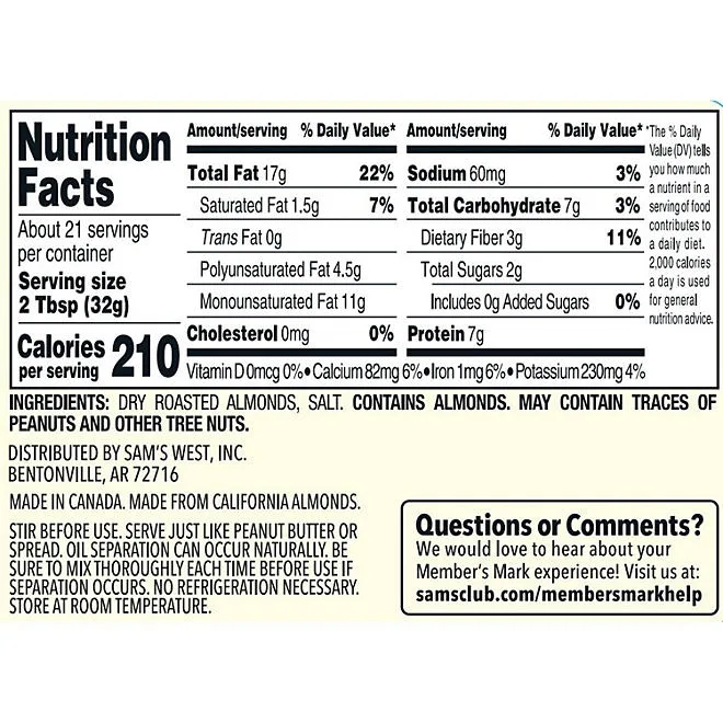 Member's Mark Almond Butter, 24 oz. 3