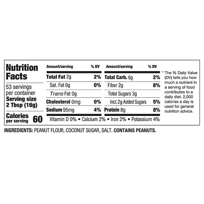 PBfit Classic Peanut Butter 8g Powdered Peanut Butter Spread, 1.87 lbs. 3