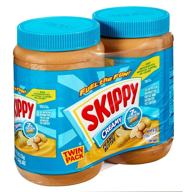 Skippy Creamy Peanut Butter Spread, 48 oz., 2 pk. 5