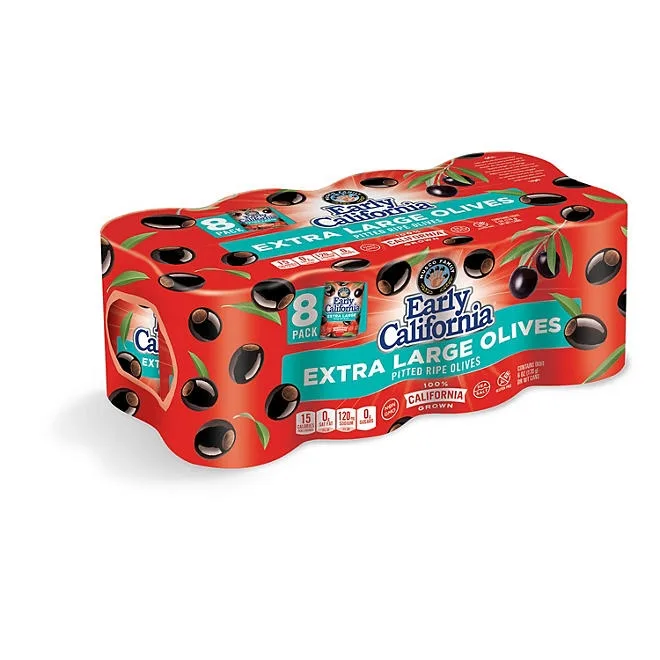 Early California Extra-Large Pitted Olives, 6 oz., 8 pk. 2