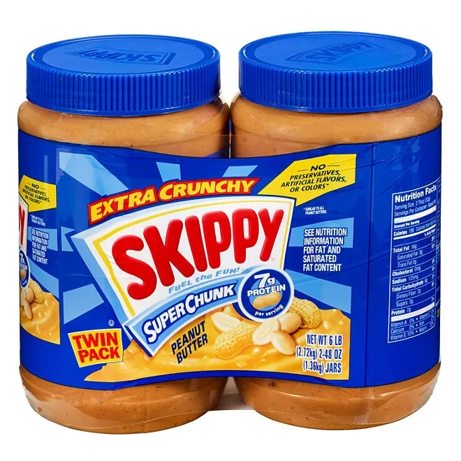 Skippy Super Chunk Peanut Butter, 48 oz., 2 pk. 4