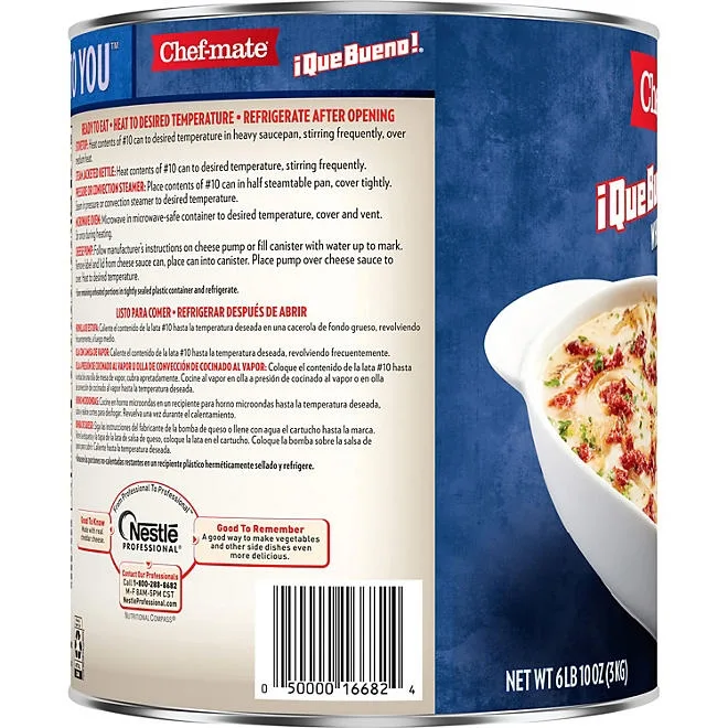 Chef-mate Que Bueno White Queso Cheese Sauce, 106 oz. 5