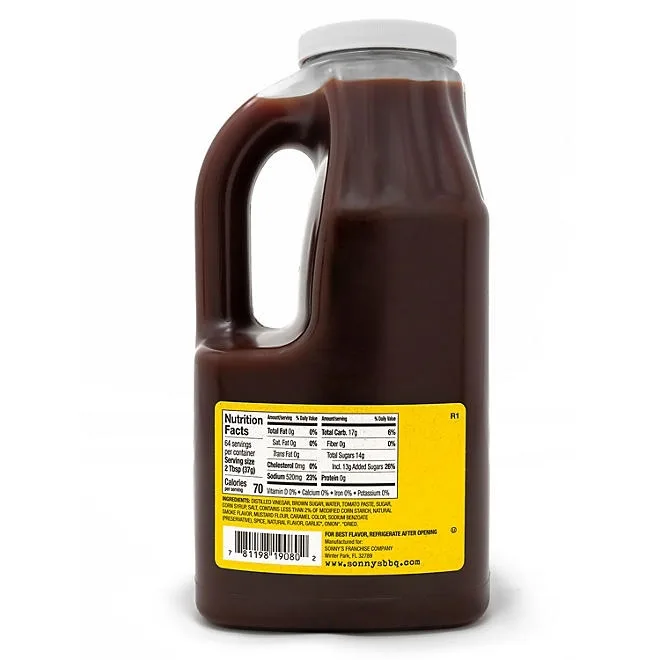 Sonny's Real Pit Sweet Bar-B-Q Sauce, 84 oz. 5