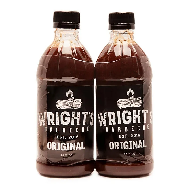 Wright's BBQ Sauce, Original, 16 oz., 2 pk. 2