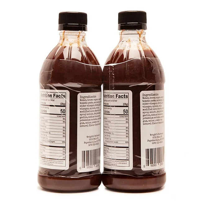 Wright's BBQ Sauce, Original, 16 oz., 2 pk. 3