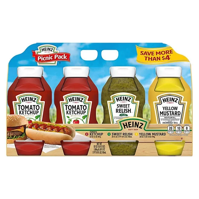 Heinz Picnic Pack Condiments, 4 pk. 2