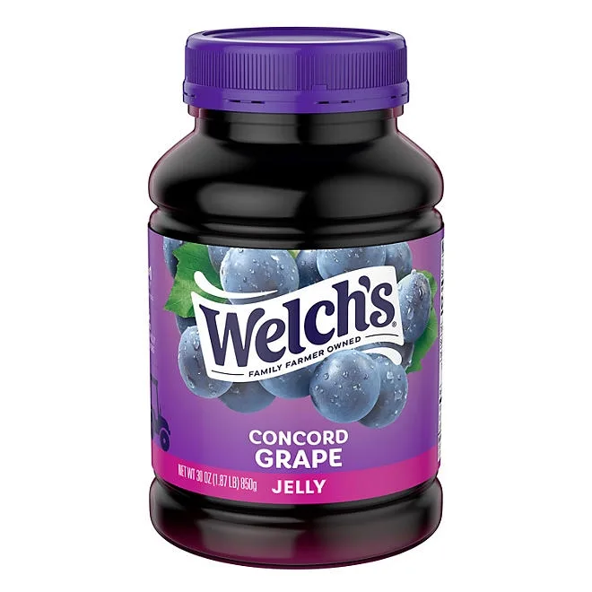 Welch's Concord Grape Jelly, 30 oz., 2 pk. 3