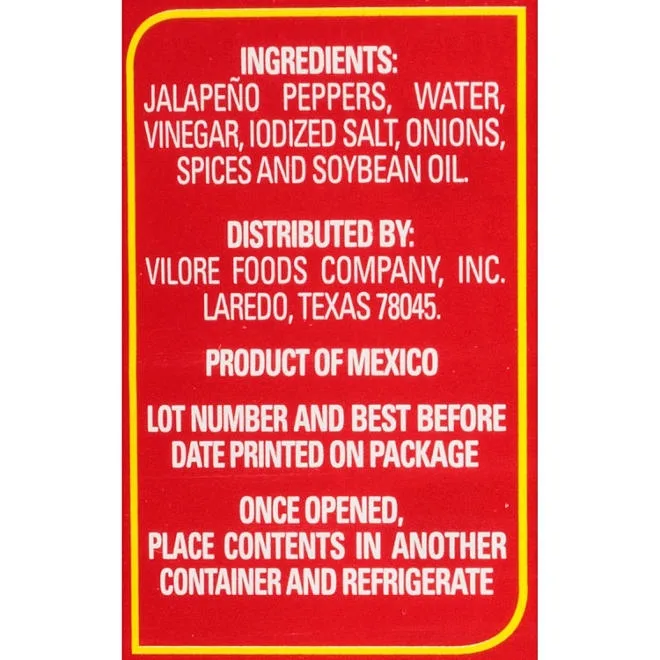 La Costena® Jalapeno Nacho Slices, 100 oz. 4