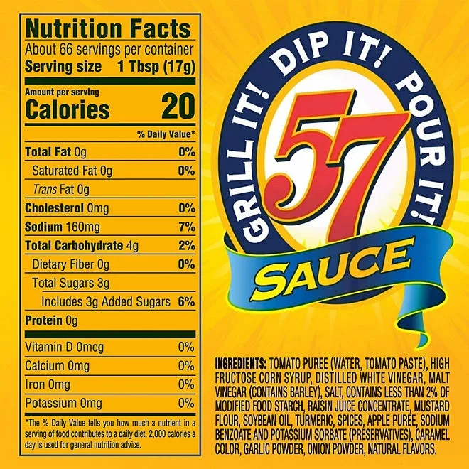 Heinz 57 Sauce, 20 oz., 2 pk. 3