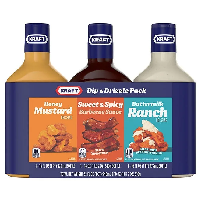 Kraft Dip & Drizzle Sauce, 3 pk. 2