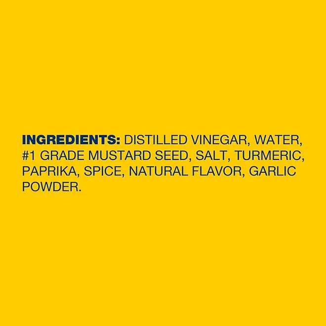 French's 100% Natural Classic Yellow Mustard, 105 oz. 4