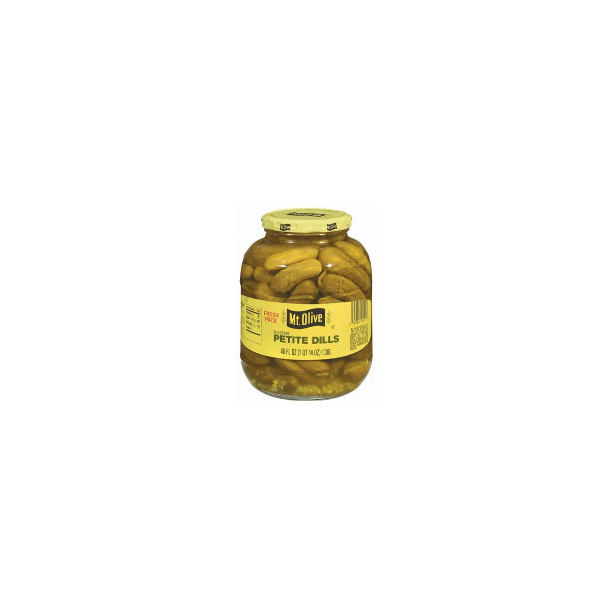 Mt. Olive Kosher Petite Dills Fresh Pack Pickles, 46 fl. oz.