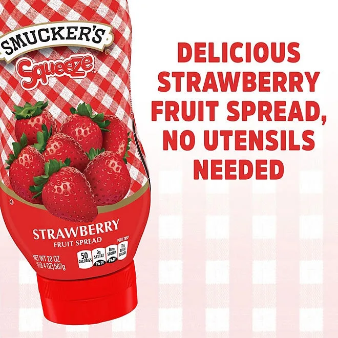 Smucker's Squeeze Strawberry Fruit Spread, 2 pk, 40 oz. 5