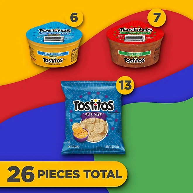 Tostitos Chips & Dip Mix, Variety Pack Snacks, 26 pk. 5