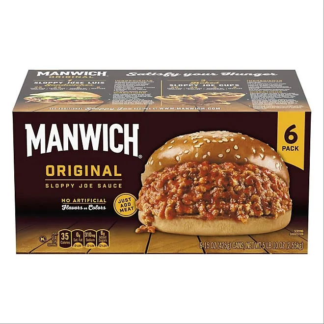 Manwich Sloppy Joe Sauce, 15 oz., 6 pk. 2