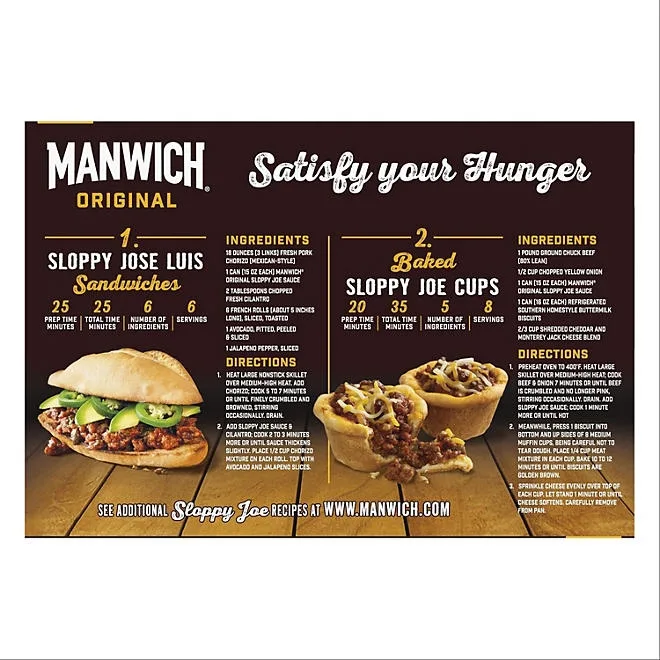 Manwich Sloppy Joe Sauce, 15 oz., 6 pk. 5