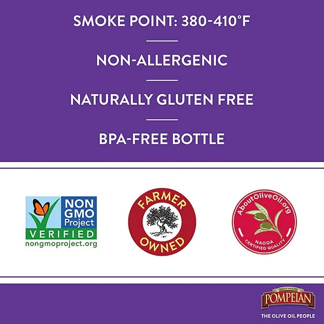 Pompeian Smooth Extra Virgin Olive Oil, 68 fl. oz. 5