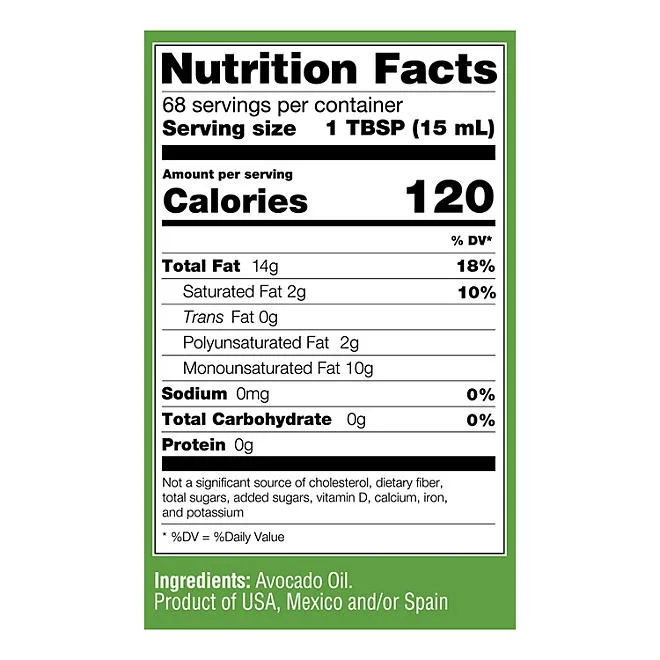 Olivari 100% Pure Avocado Oil PET Bottle, 34 fl. oz. 4