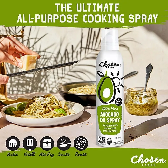 Chosen Foods Avocado Oil Cooking Spray 8 oz., 2 pk. 5