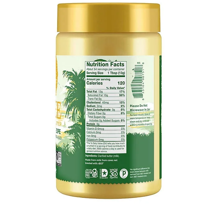 4th & Heart Original Ghee, Clarified Butter, 25 oz. 3