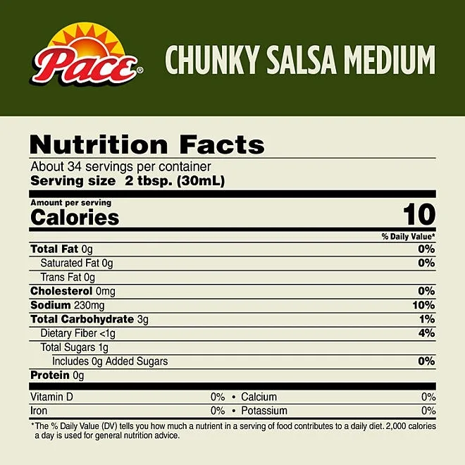 Pace Chunky Salsa, Medium, 38 oz., 2 ct. 3