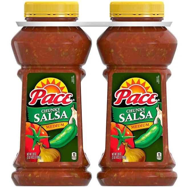 Pace Chunky Salsa, Medium, 38 oz., 2 ct. 2