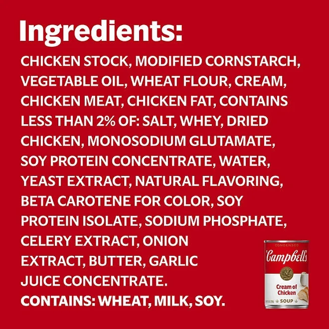 Campbell's Condensed Cream of Chicken Soup 10.5 oz., 8 pk. 3