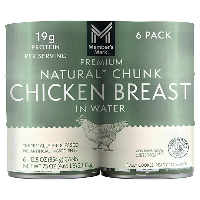 Member's Mark Premium Chunk Chicken Breast 12.5 oz., 6 ct. 2