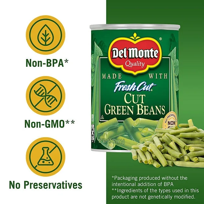 Del Monte Cut Green Beans, 14.5 oz., 8 pk. 3