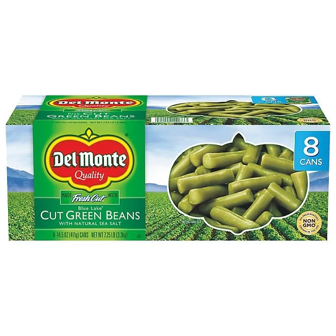 Del Monte Cut Green Beans, 14.5 oz., 8 pk. 2