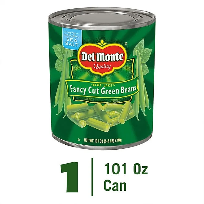 Del Monte Fancy Cut Green Beans, 101 oz. 3
